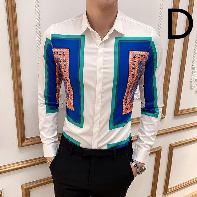 Masculina Baroque Slim Party Shirt