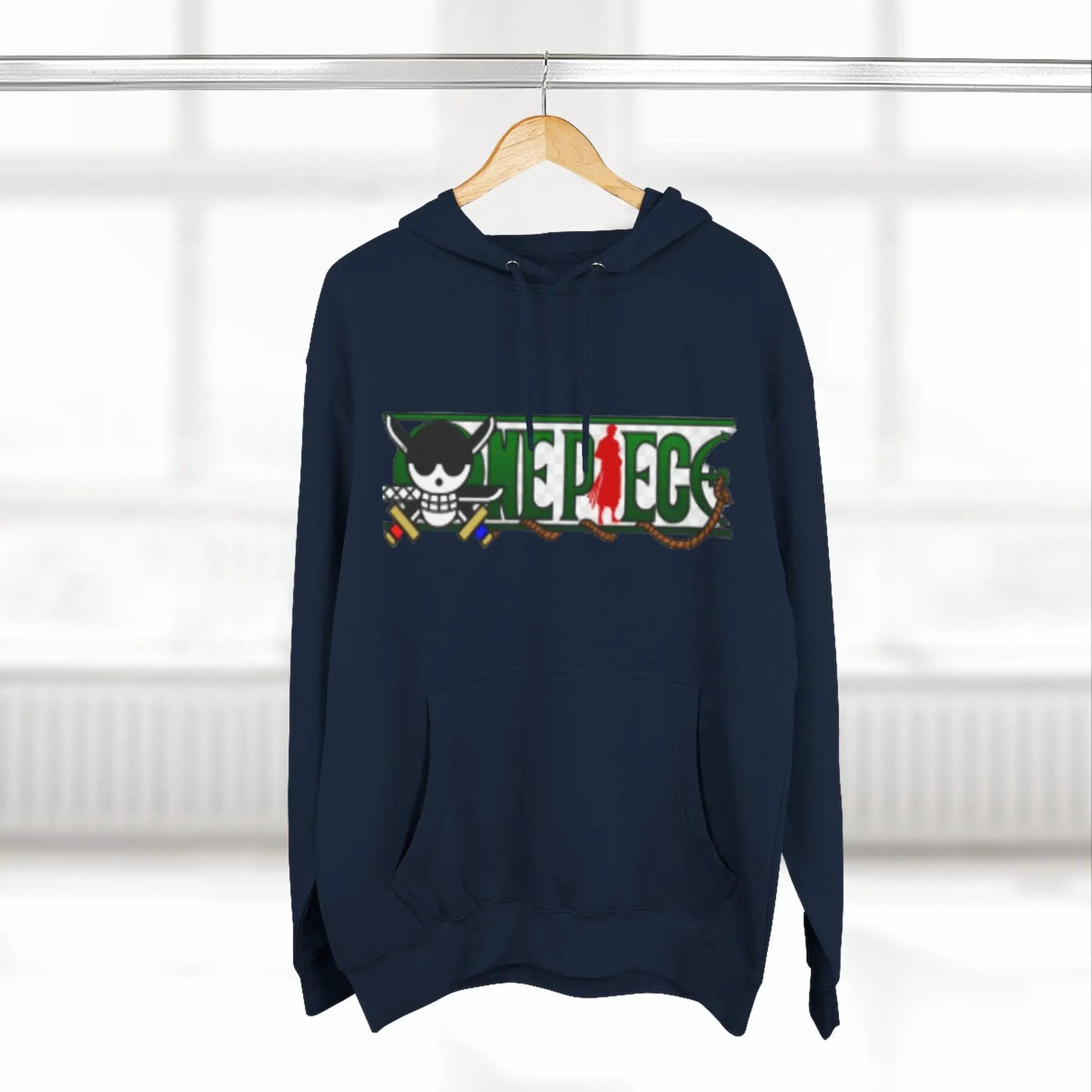 Anime-Inspired Fleece Hoodie, Pirate Hoodie, Cool Streetwear by Printify