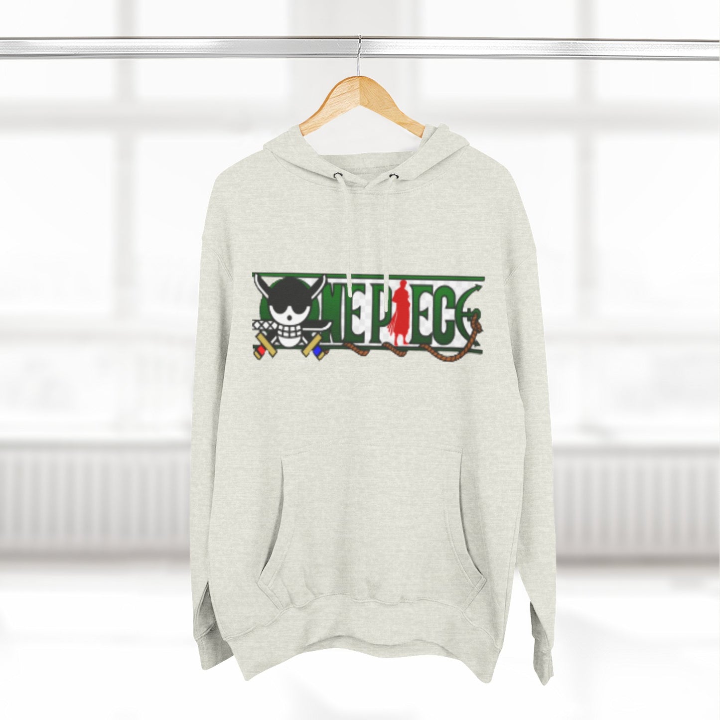 Anime-Inspired Fleece Hoodie, Pirate Hoodie, Cool Streetwear, Cozy Gift for Fans, Unisex Pullover, Winter Fashion