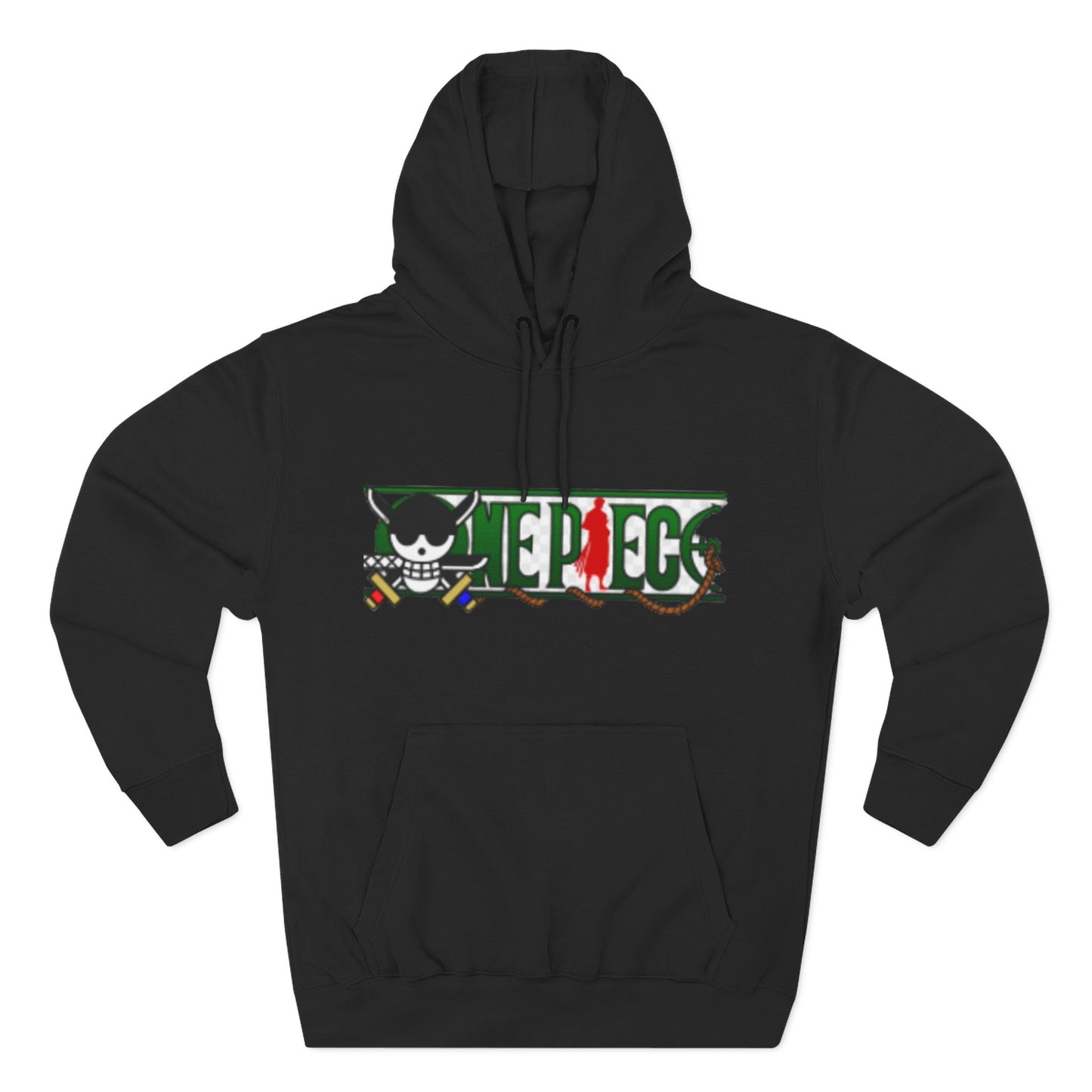 Anime-Inspired Fleece Hoodie, Pirate Hoodie, Cool Streetwear, Cozy Gift for Fans, Unisex Pullover, Winter Fashion