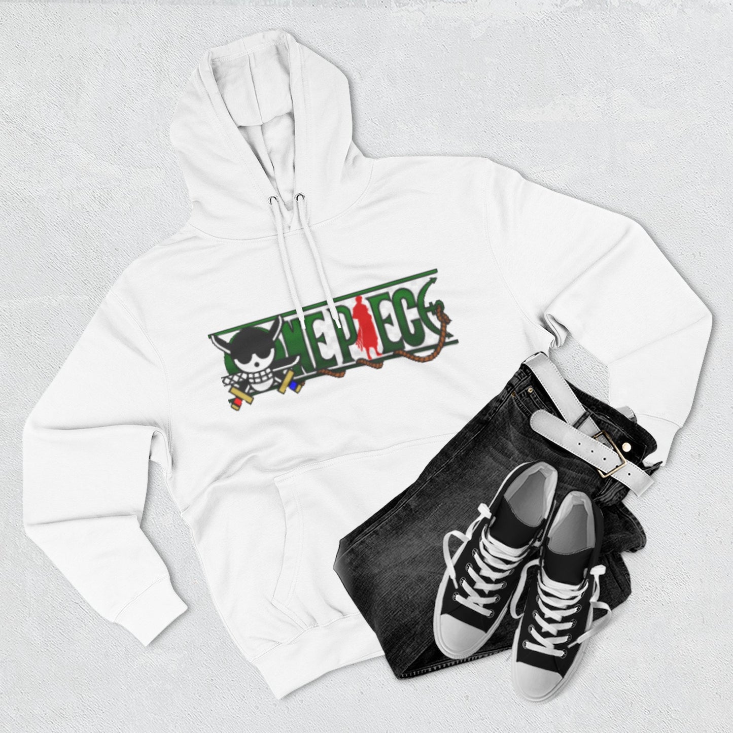 Anime-Inspired Fleece Hoodie, Pirate Hoodie, Cool Streetwear, Cozy Gift for Fans, Unisex Pullover, Winter Fashion