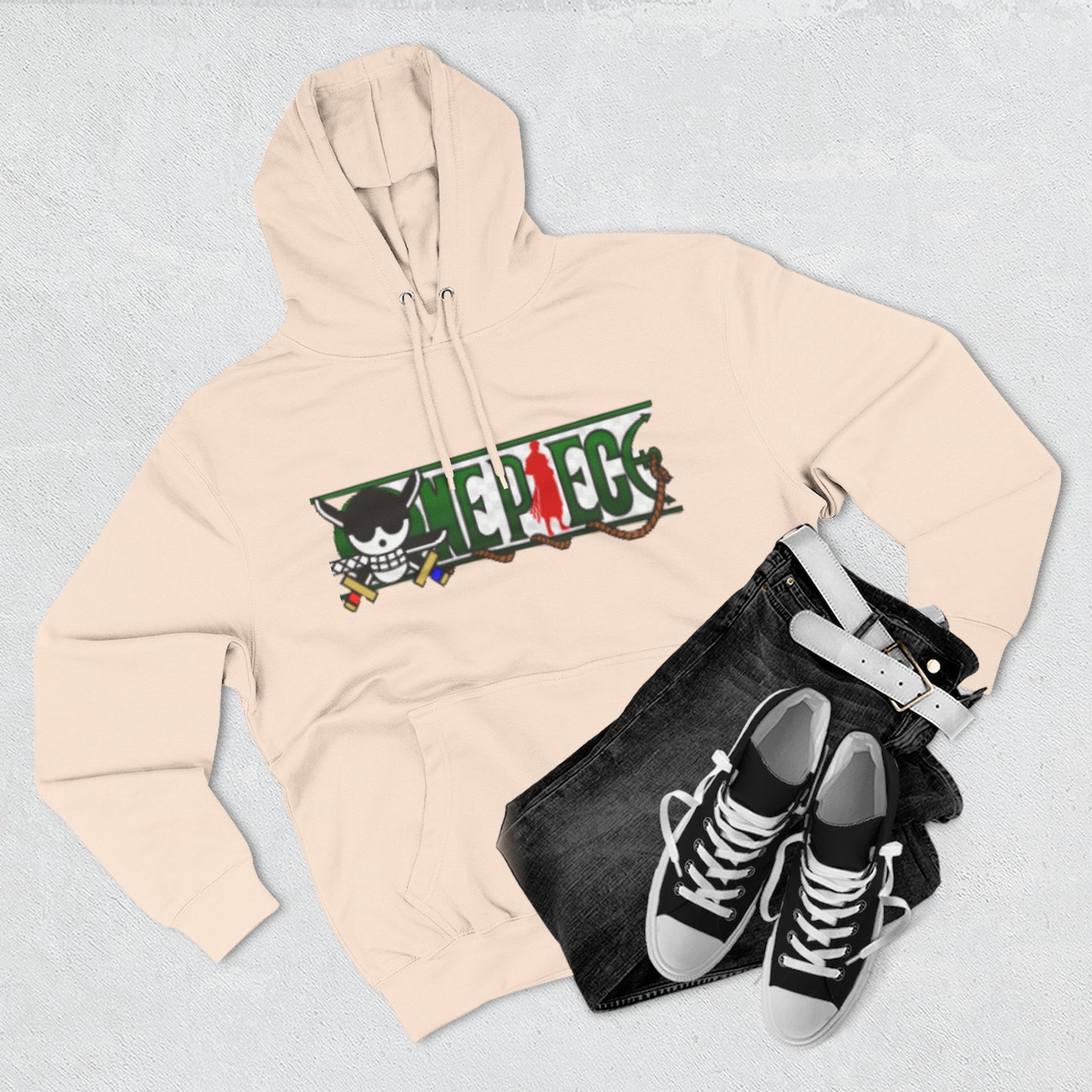 Anime-Inspired Fleece Hoodie, Pirate Hoodie, Cool Streetwear, Cozy Gift for Fans, Unisex Pullover, Winter Fashion
