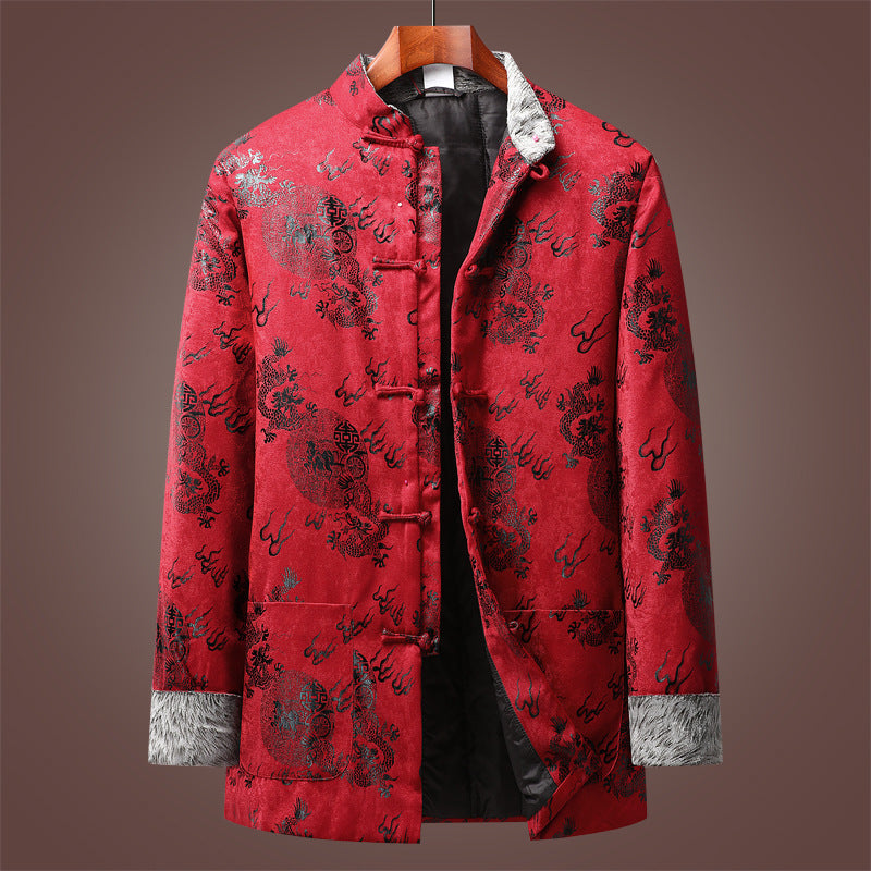 Long Sleeve Cotton Coat Men's Coat by Fashion Fusion Emperium