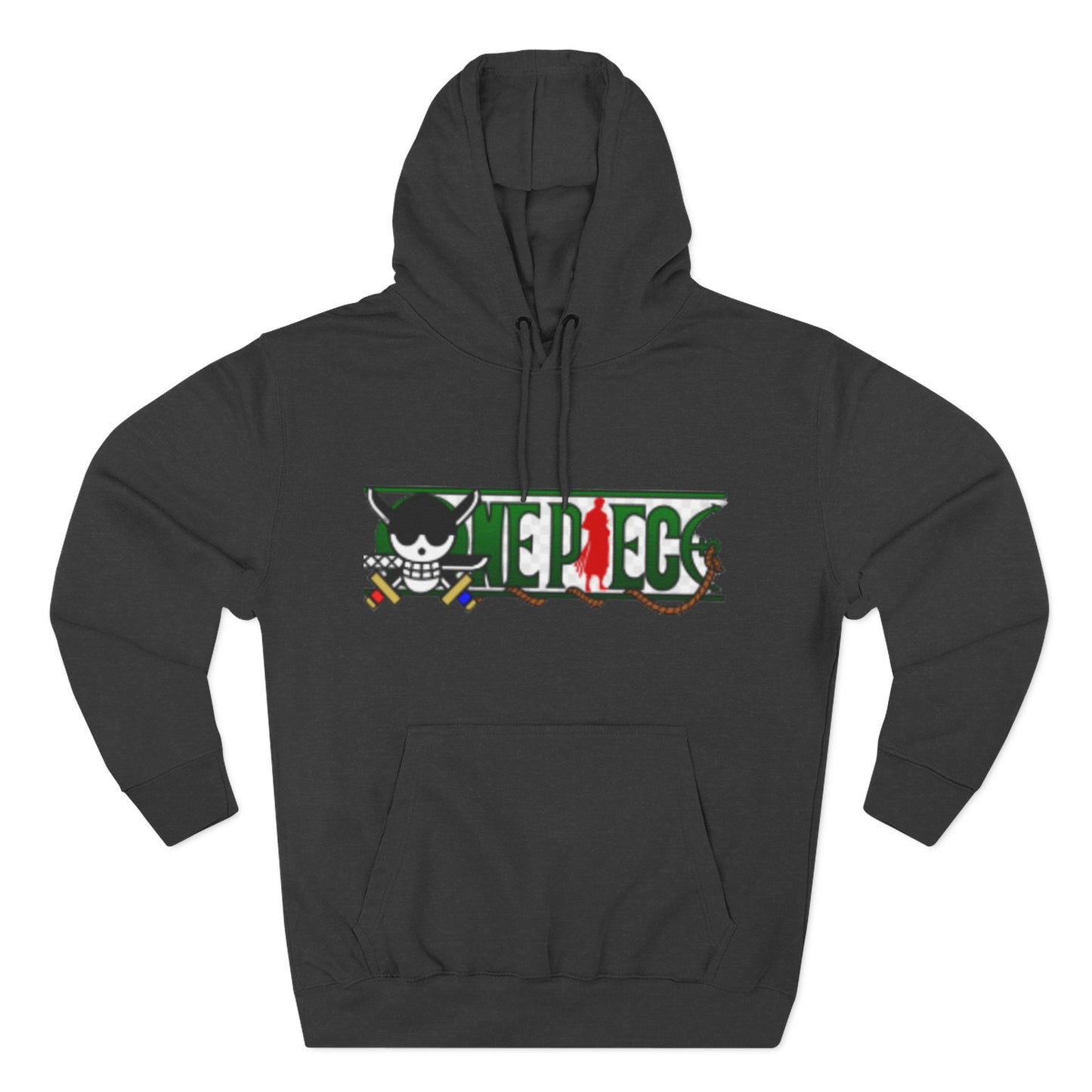Anime-Inspired Fleece Hoodie, Pirate Hoodie, Cool Streetwear, Cozy Gift for Fans, Unisex Pullover, Winter Fashion