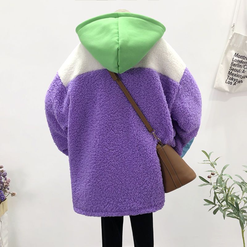 Loose Hooded Wool Pullover