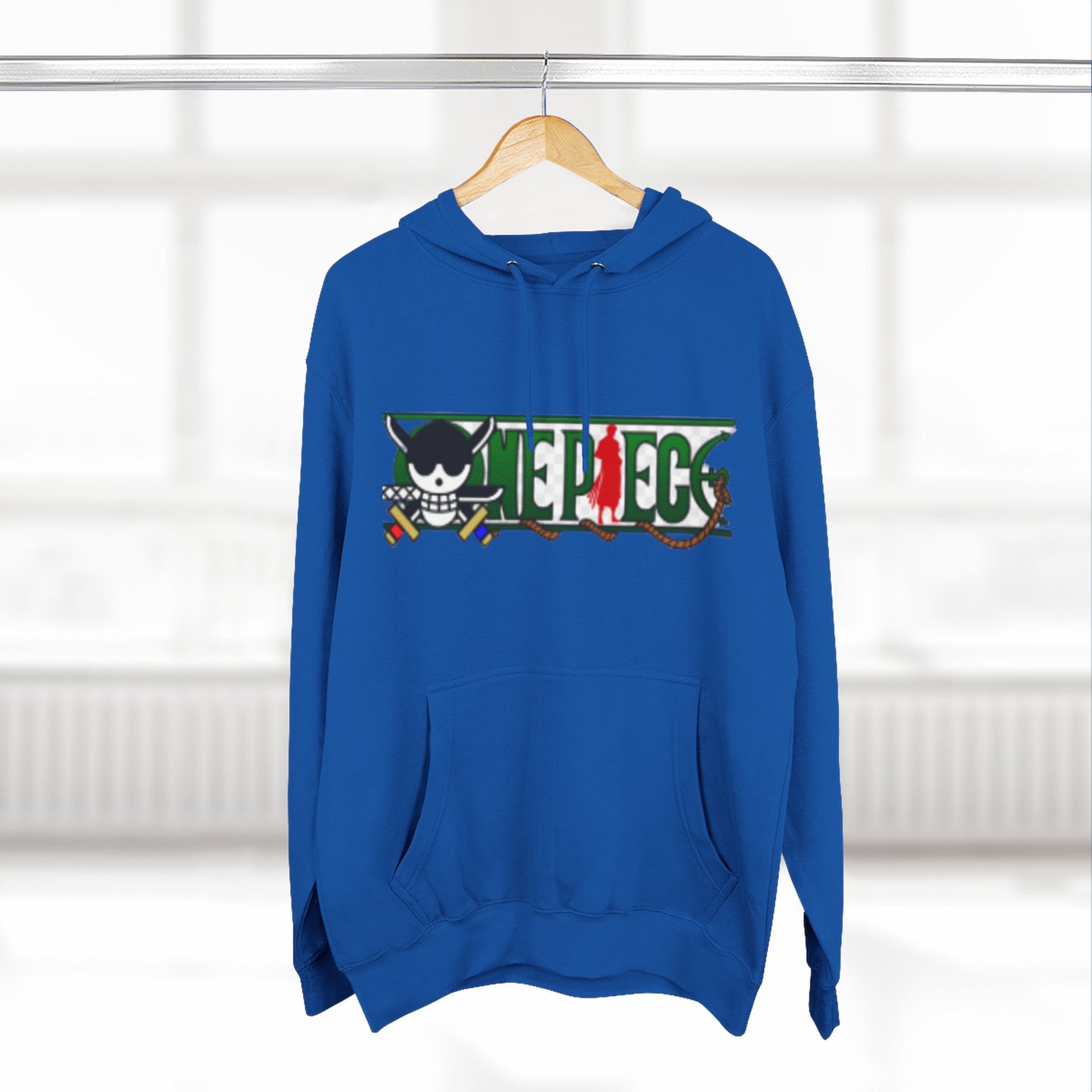 Anime-Inspired Fleece Hoodie, Pirate Hoodie, Cool Streetwear, Cozy Gift for Fans, Unisex Pullover, Winter Fashion