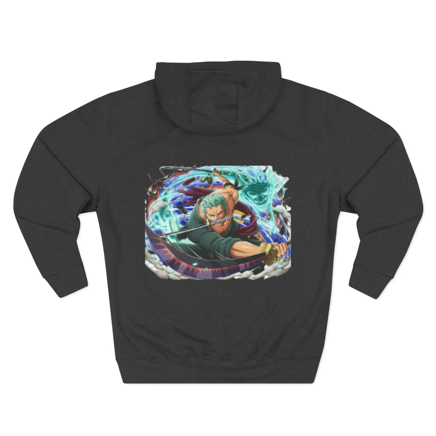 Anime-Inspired Fleece Hoodie, Pirate Hoodie, Cool Streetwear, Cozy Gift for Fans, Unisex Pullover, Winter Fashion