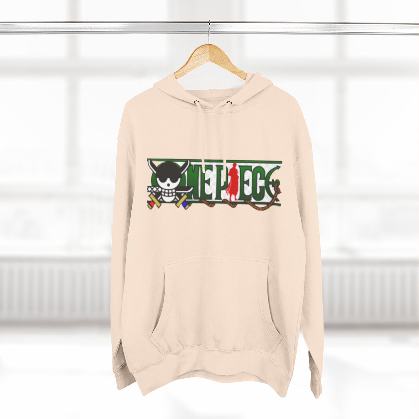Anime-Inspired Fleece Hoodie, Pirate Hoodie, Cool Streetwear, Cozy Gift for Fans, Unisex Pullover, Winter Fashion