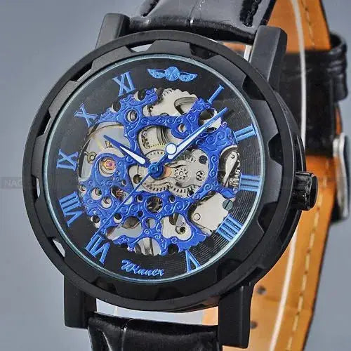 Luxury Business Leather Strap Wrist Watch by Fashion Fusion Emperium