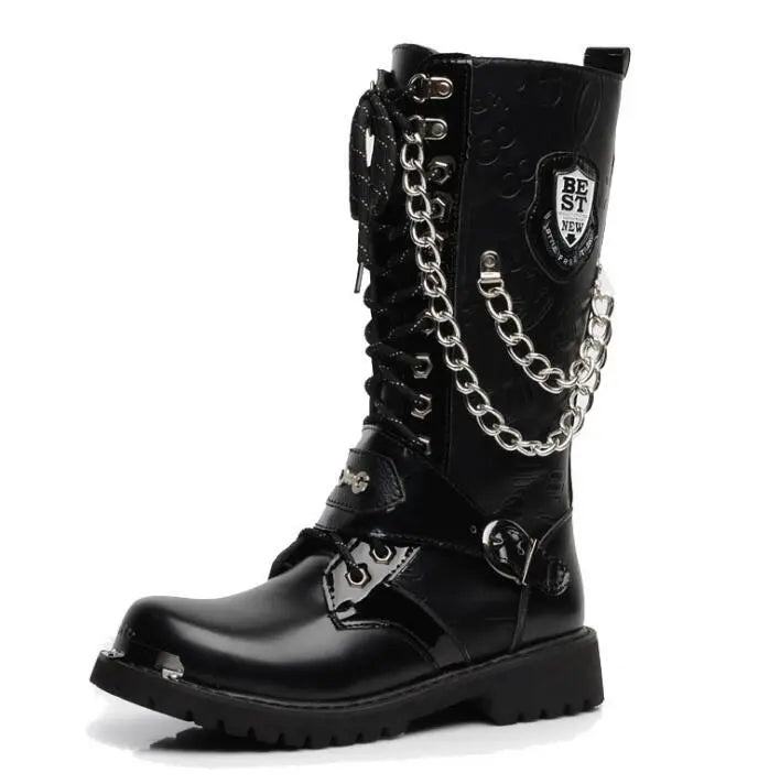 Tactical Mid-Calf Long Boots by Fashion Fusion Emperium