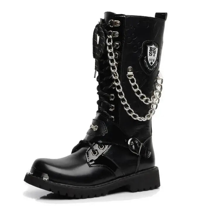 Tactical Mid-Calf Long Boots by Fashion Fusion Emperium