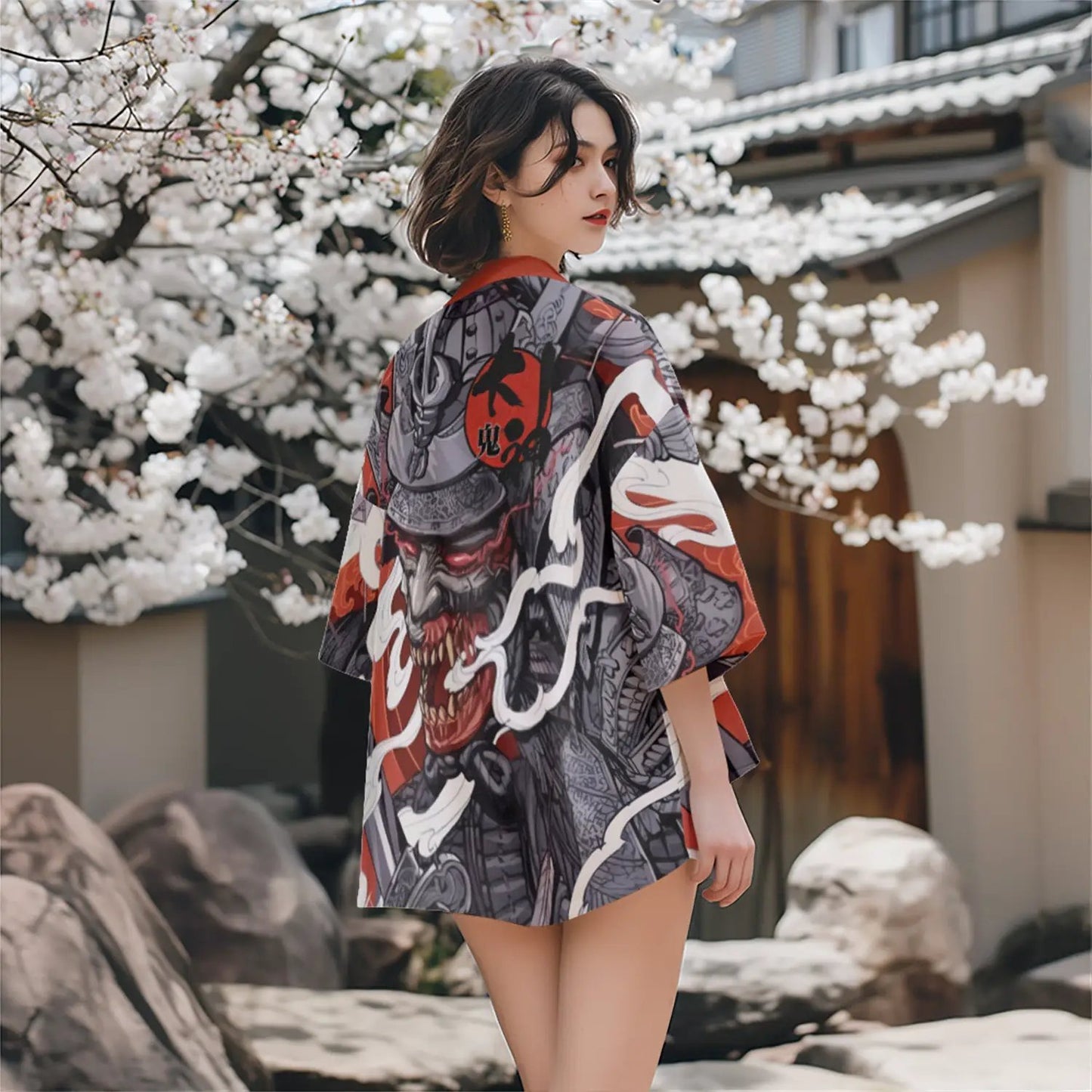 Red Demon Kimono by Fashion Fusion Emperium