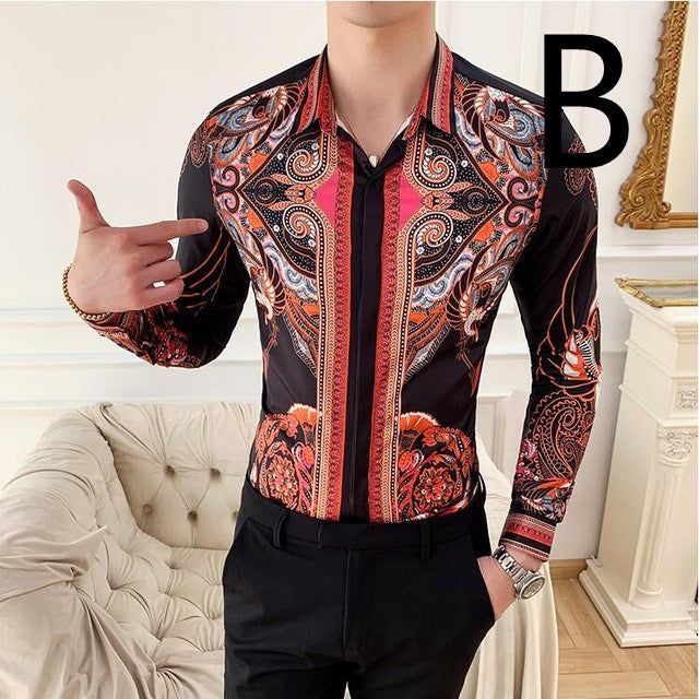 Masculina Baroque Slim Party Shirt