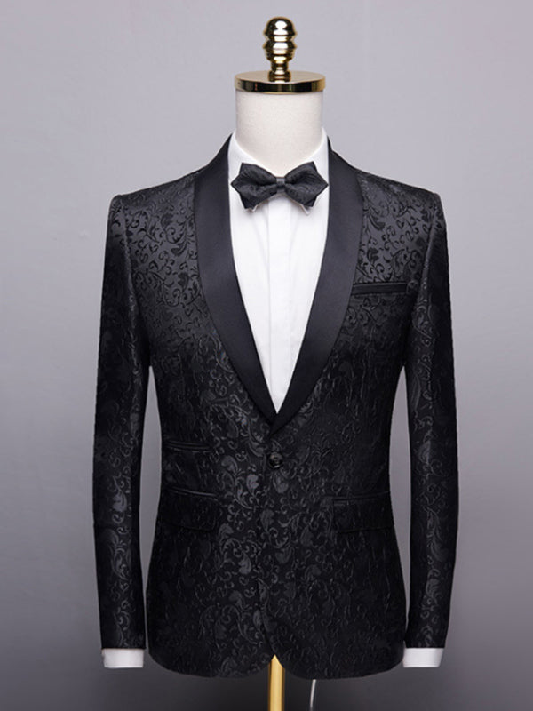 Traje de negocios de dos piezas de corte entallado para hombre