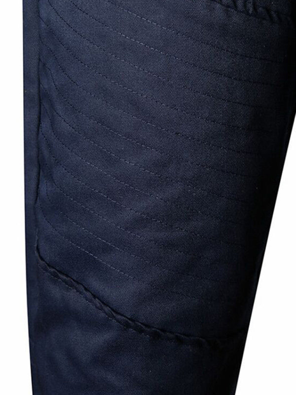 Zipped Loose-Fitting Casual Pants