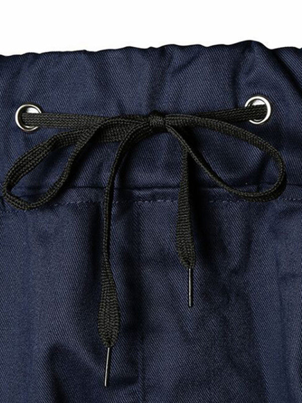 Zipped Loose-Fitting Casual Pants