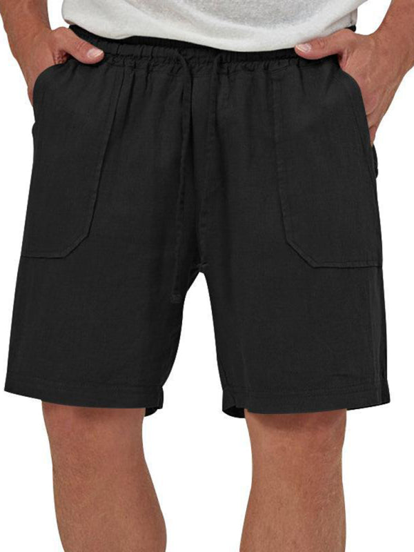 Chaleco de dos piezas para hombre, pantalones cortos, traje de cárdigan informal sin mangas