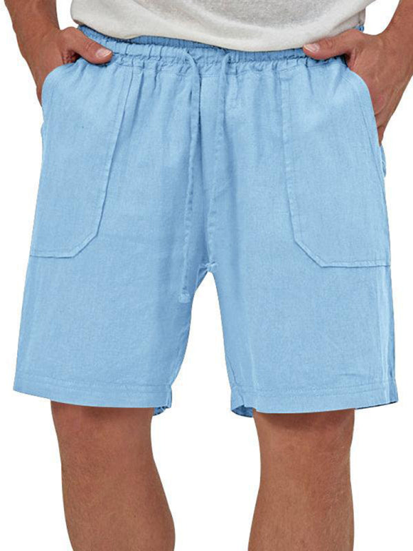 Chaleco de dos piezas para hombre, pantalones cortos, traje de cárdigan informal sin mangas