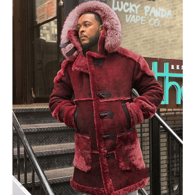 Velvet Horn Button Jacket