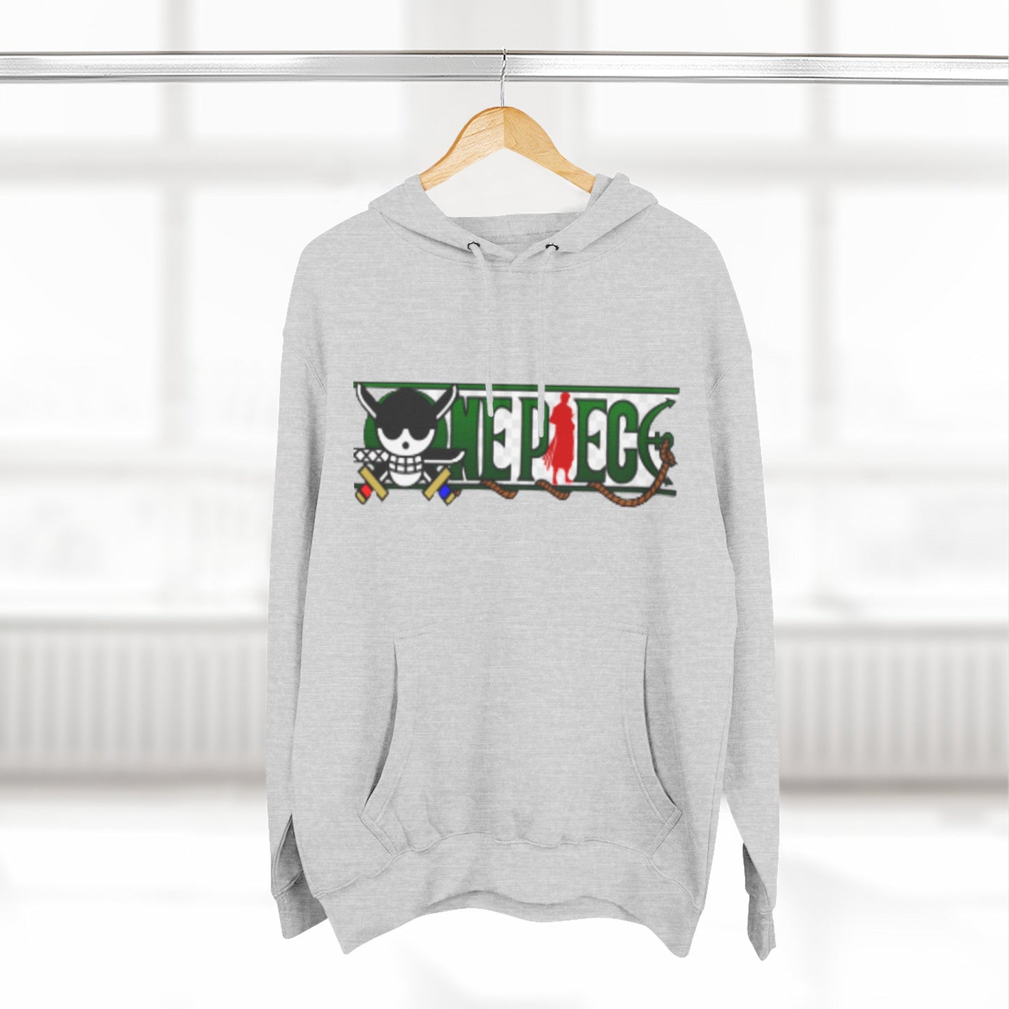 Anime-Inspired Fleece Hoodie, Pirate Hoodie, Cool Streetwear, Cozy Gift for Fans, Unisex Pullover, Winter Fashion