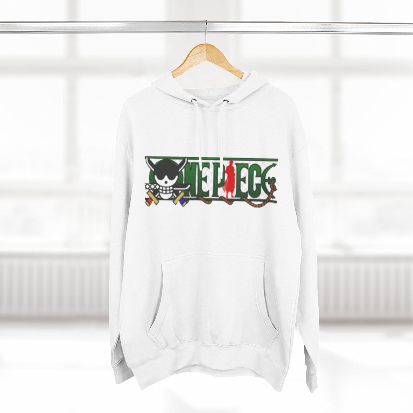 Anime-Inspired Fleece Hoodie, Pirate Hoodie, Cool Streetwear, Cozy Gift for Fans, Unisex Pullover, Winter Fashion