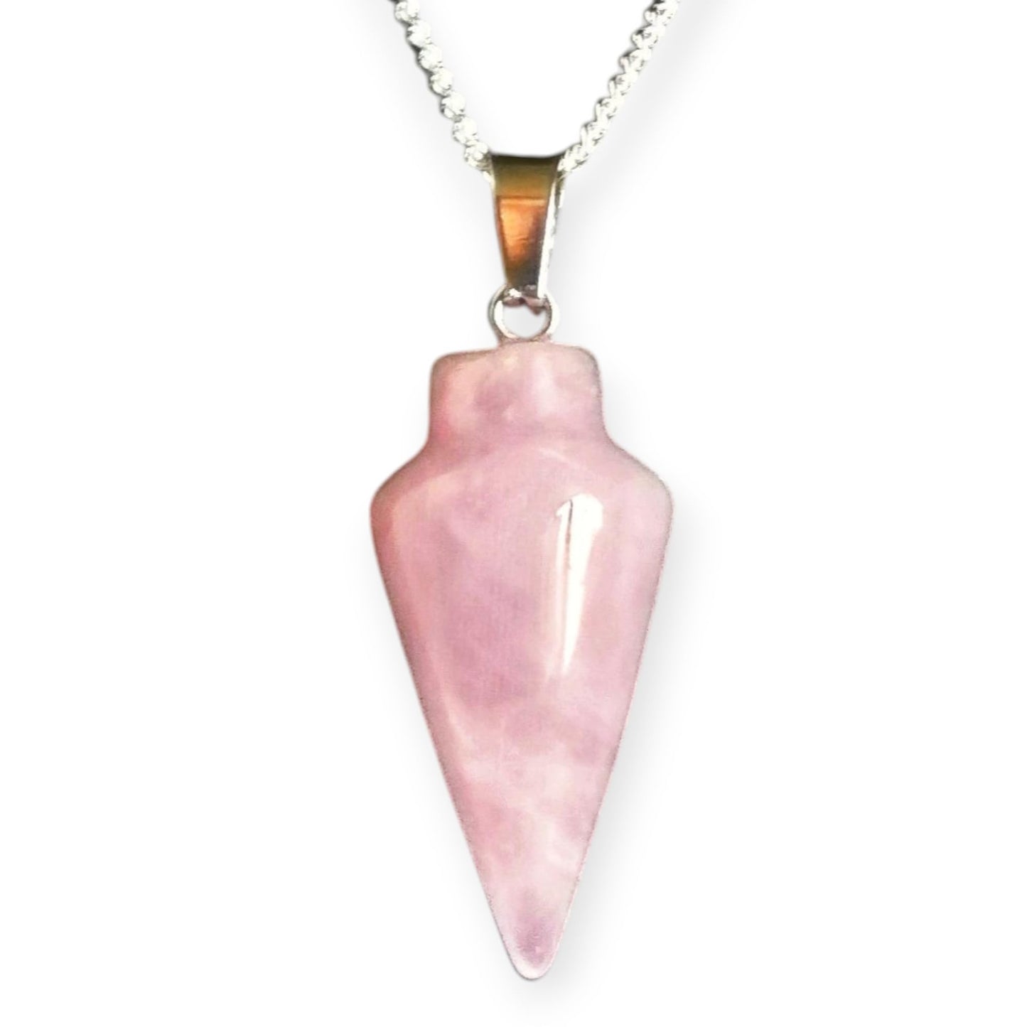 Natural Gemstone Pendulum, Pure 925 Sterling Silver Necklace by Fashion Fusion Emperium