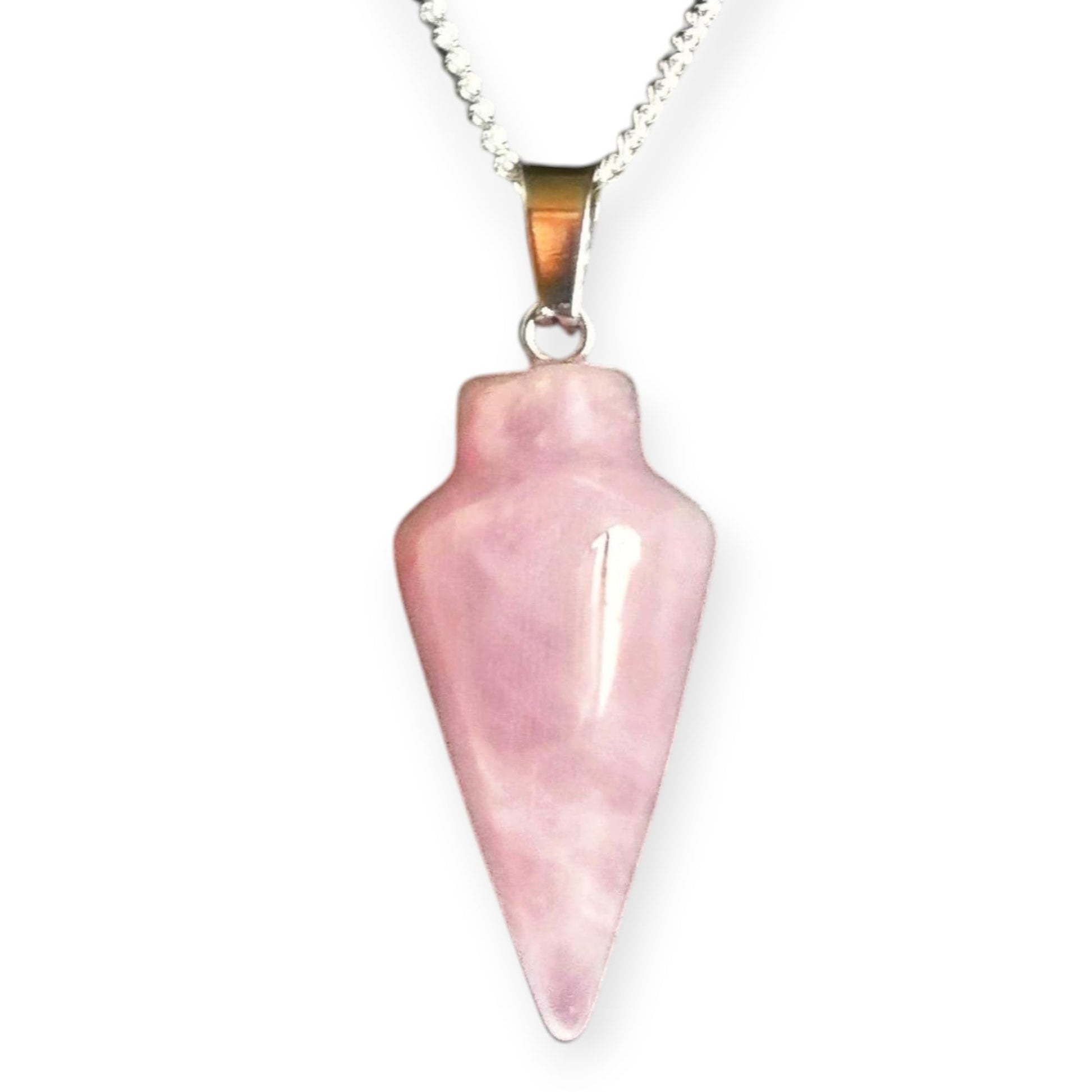 Natural Gemstone Pendulum, Pure 925 Sterling Silver Necklace by Fashion Fusion Emperium