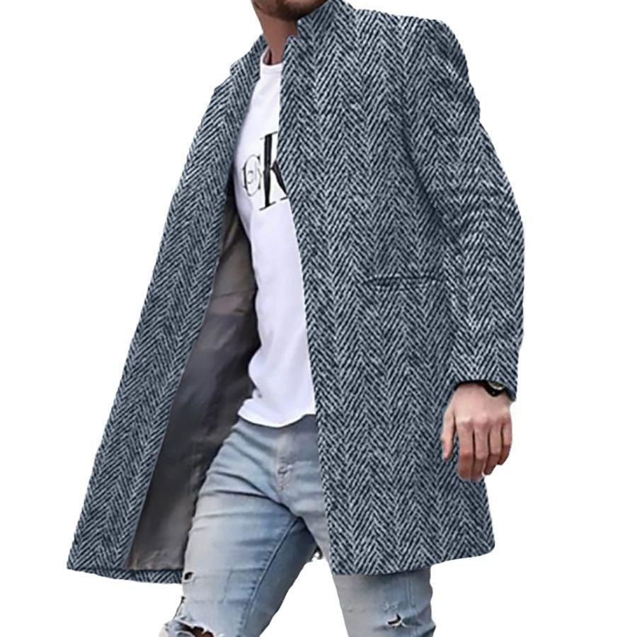 Woolen Coat 3D Digital Printing Fall Lapels