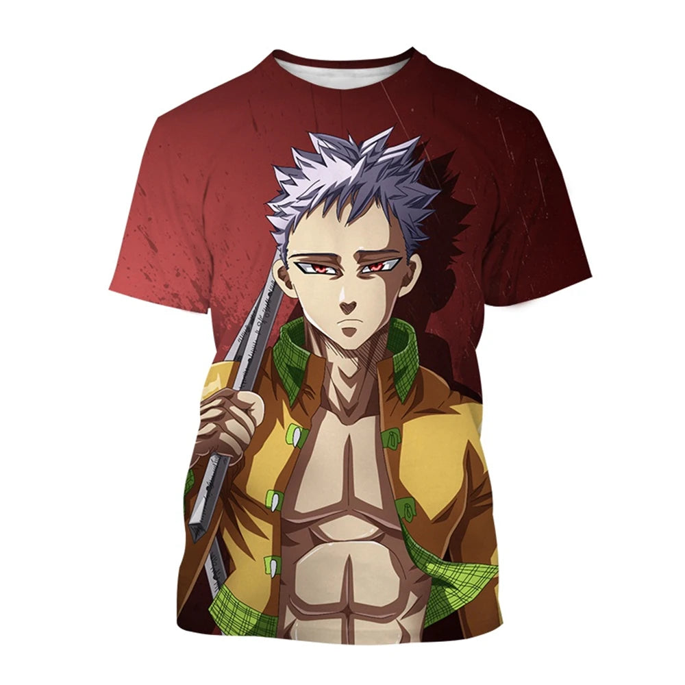 Summer Hot selling Anime Character Creative Design 3D Printing Cool and Personalized Fashion T-shirt by Fashion Fusion Emperium