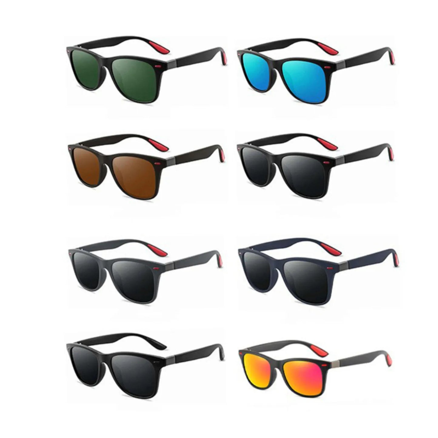 Gafas de sol polarizadas clásicas de moda para hombres y mujeres, gafas de sol cuadradas antideslumbrantes, gafas de sol para viajes, pesca y ciclismo UV400 
