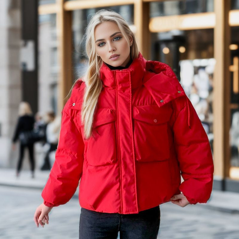 Pocket Cotton-padded Jacket