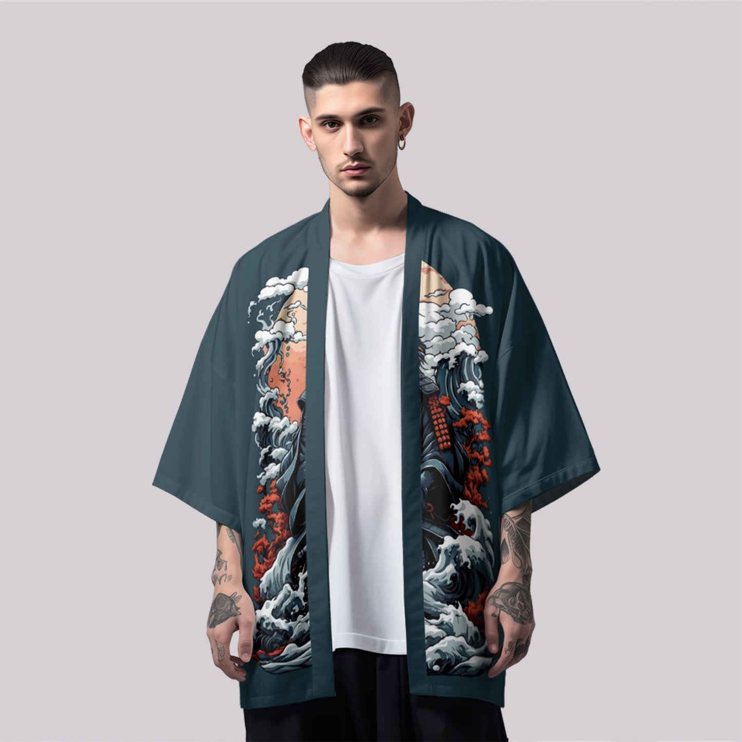 Samurai Cat Kimono by Fashion Fusion Emperium