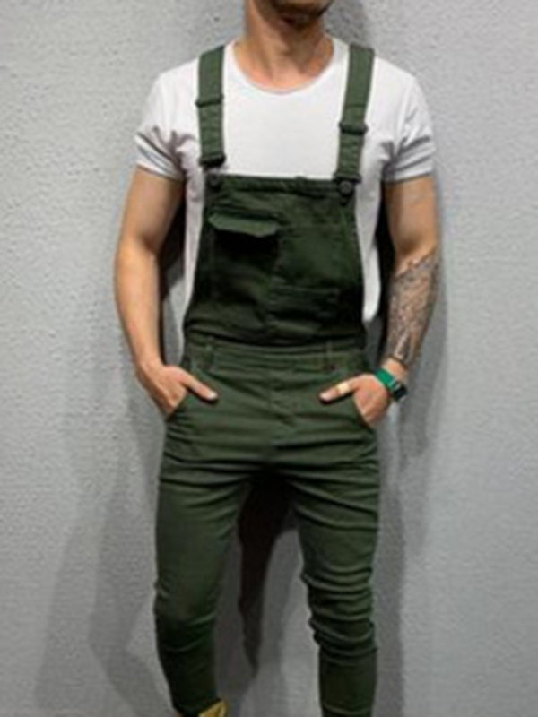 Suspenders Jeans Slim Fit