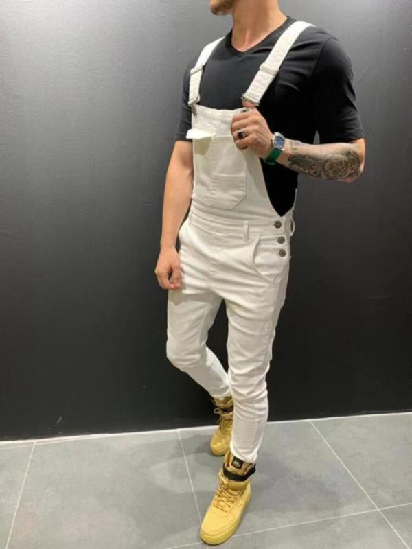 Suspenders Jeans Slim Fit