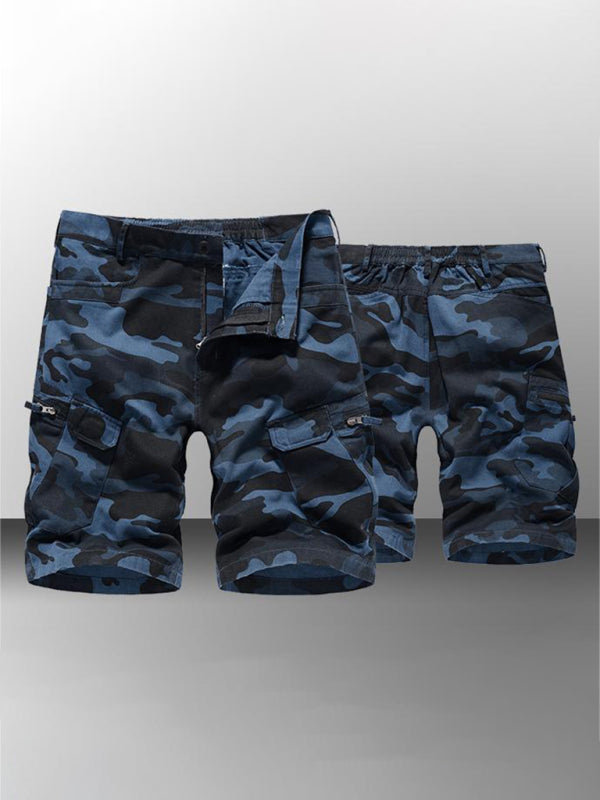 Camouflage Print Cargo Shorts
