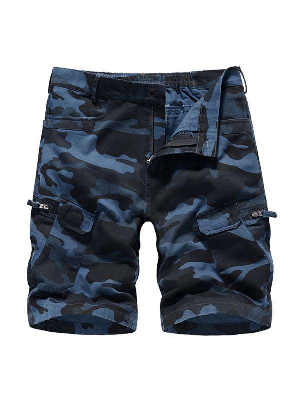 Camouflage Print Cargo Shorts