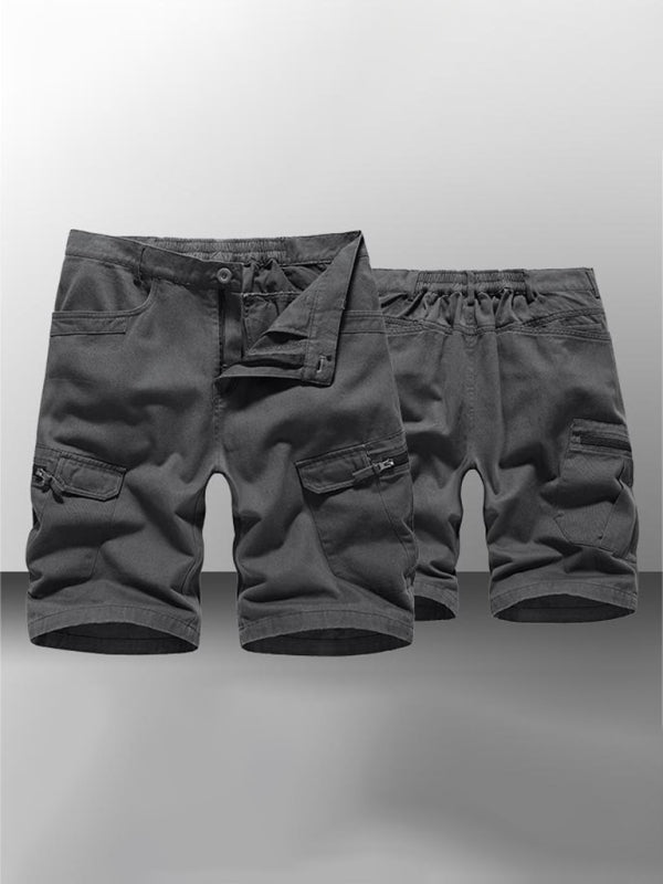 Camouflage Print Cargo Shorts