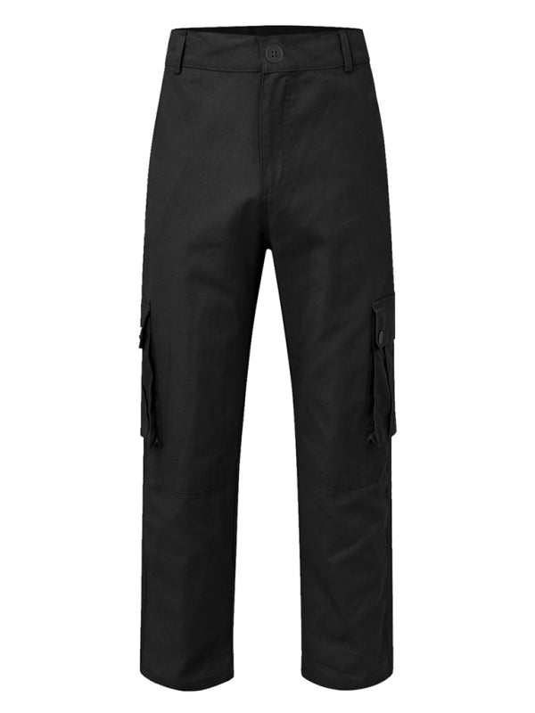 Multi-pocket Loose Casual Straight Cargo Pants