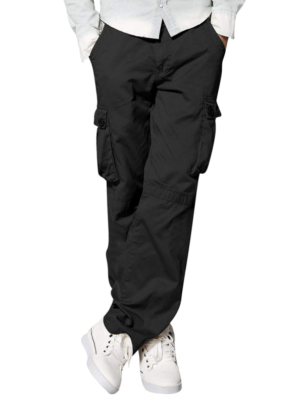 Multi-pocket Loose Casual Straight Cargo Pants
