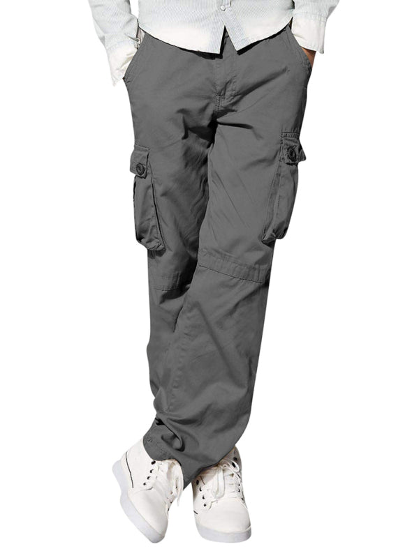 Multi-pocket Loose Casual Straight Cargo Pants