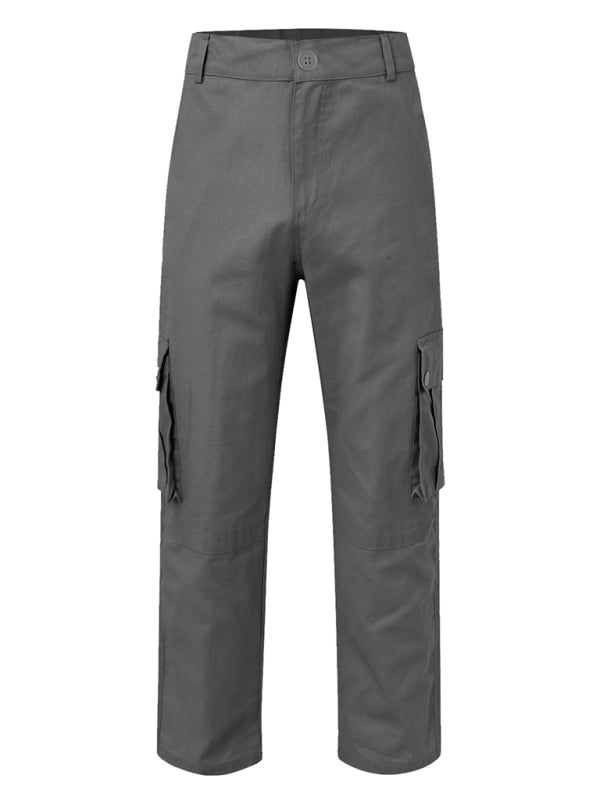 Multi-pocket Loose Casual Straight Cargo Pants