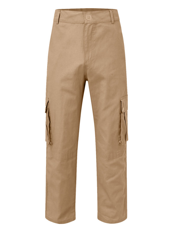 Multi-pocket Loose Casual Straight Cargo Pants