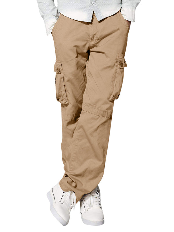Multi-pocket Loose Casual Straight Cargo Pants