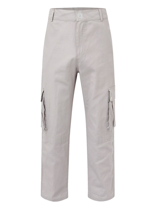 Multi-pocket Loose Casual Straight Cargo Pants